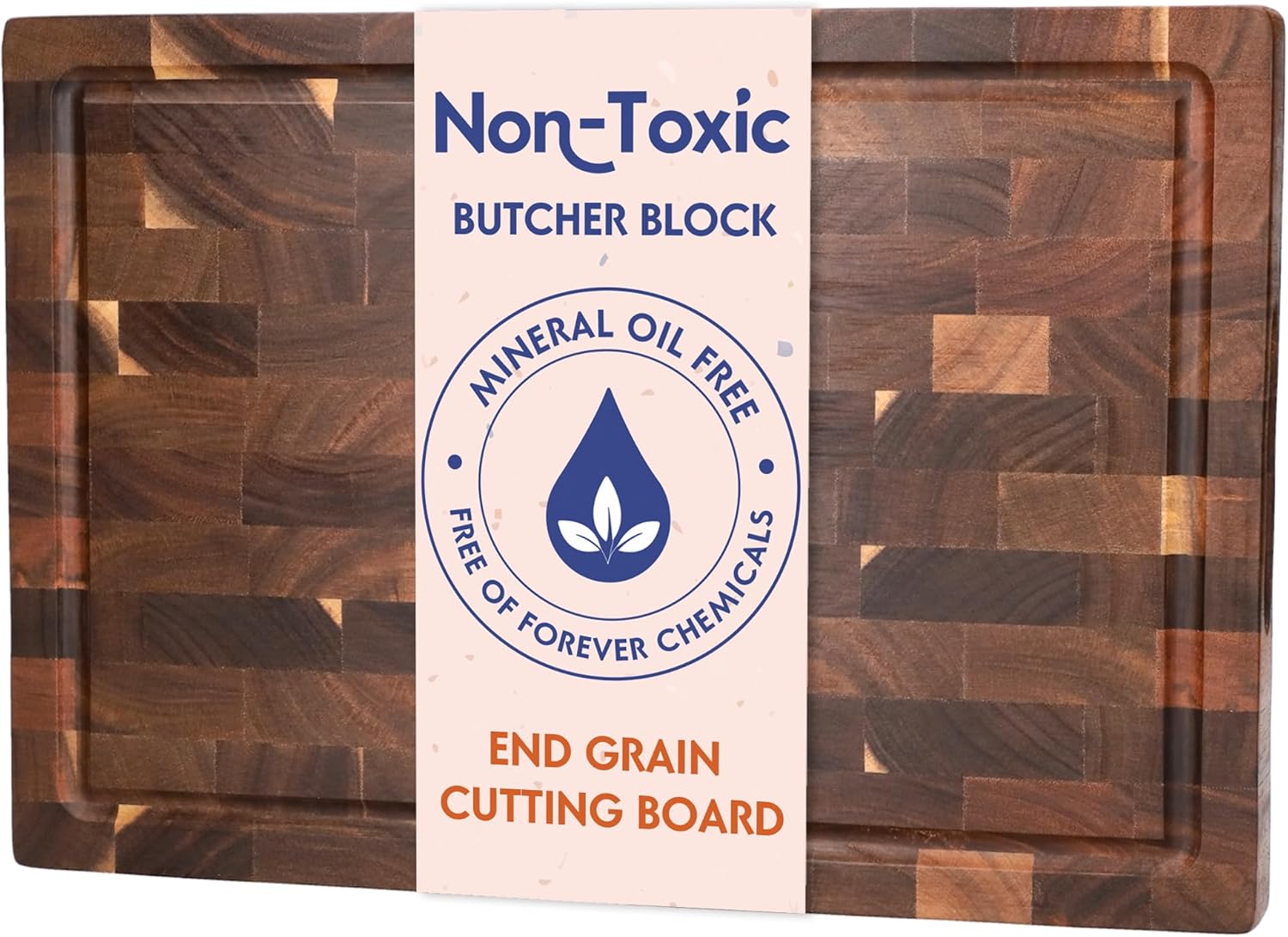 Large End Grain Acacia Cutting Board