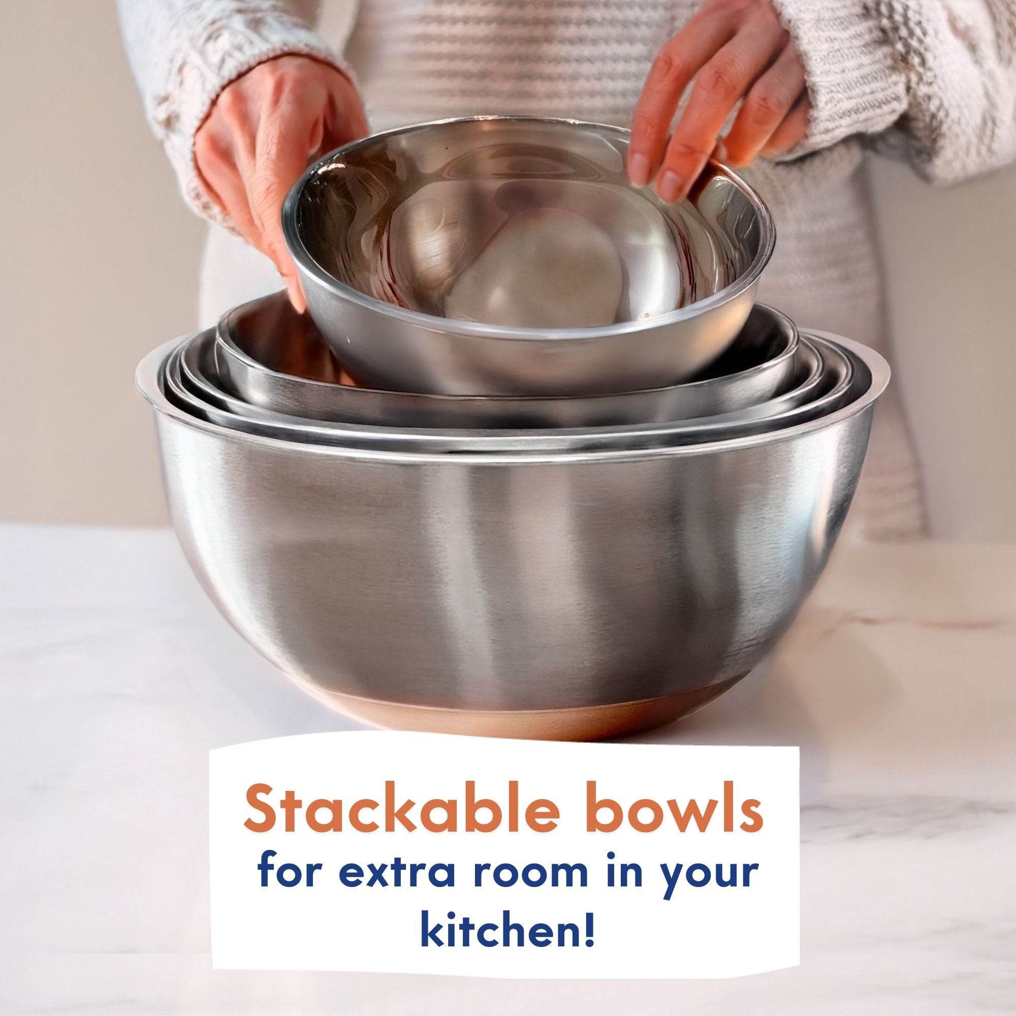 Buckingham Designer Stainless Steel Salad/Mixing Bowl 5