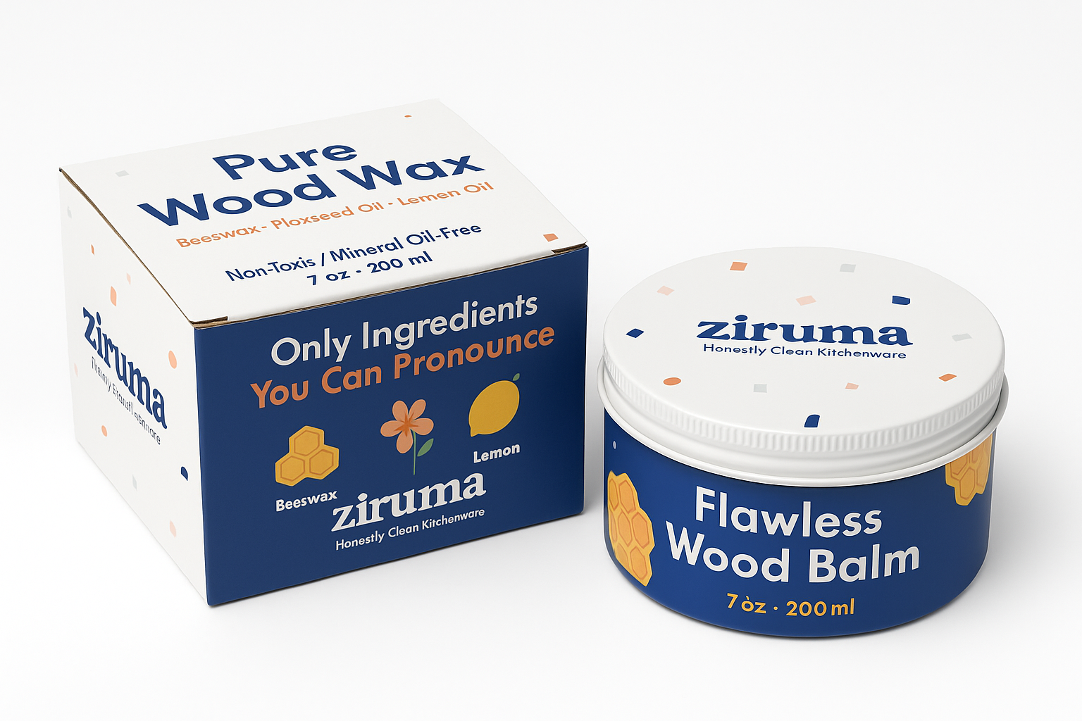Ziruma Marvelous Organic Wood Wax [7 oz]