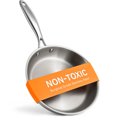 Non-Toxic Stainless Steel Frying Pan – 9.5 inch [SSPAN10|SSPAN12]