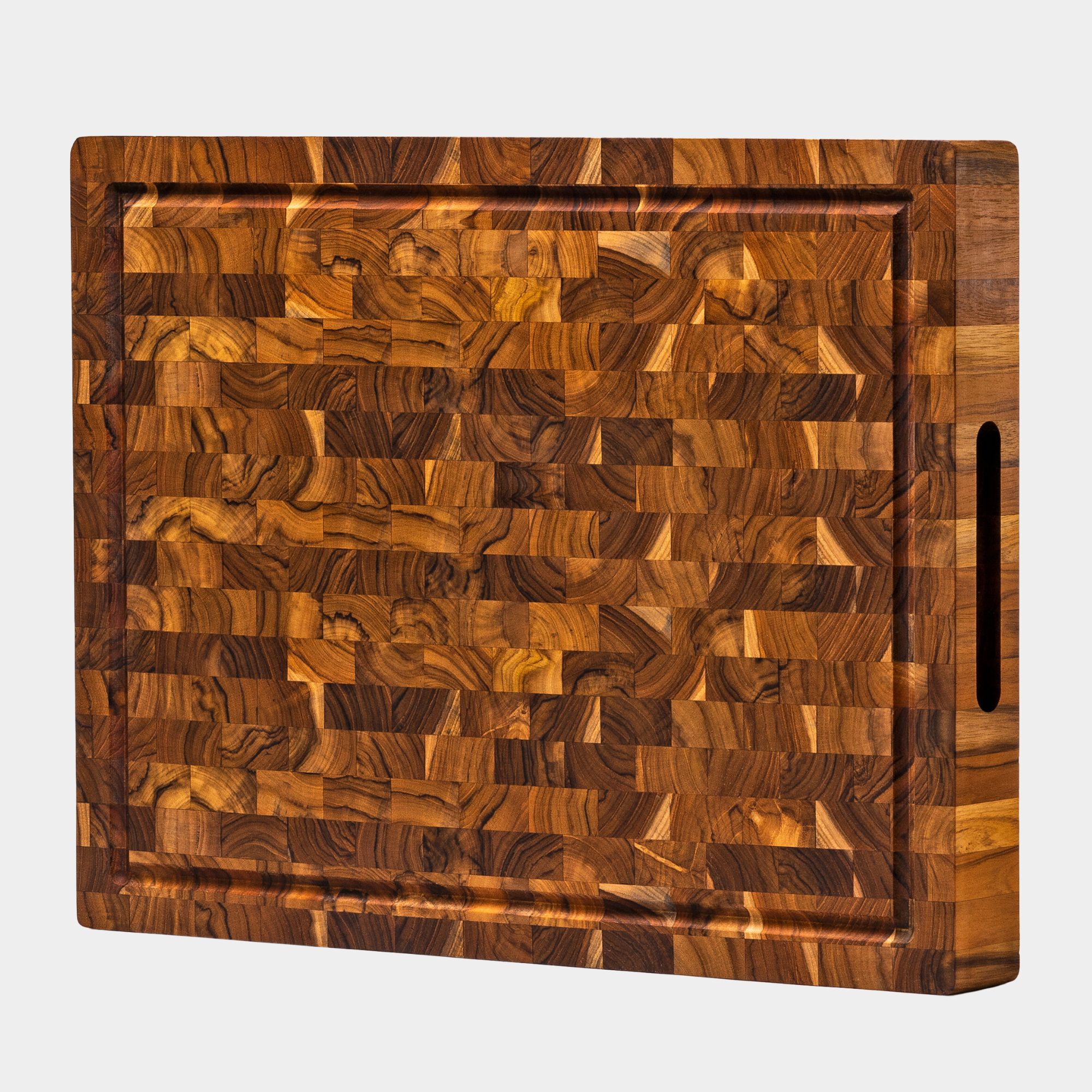 Large End Grain Teak Wood Cutting Board Cured with Beeswax and Natural Oils  – Ziruma